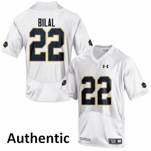 Men's UND #22 Asmar Bilal White Authentic Embroidery Jersey 897155-517
