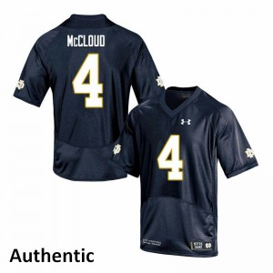 Mens UND #4 Nick McCloud Navy Authentic Embroidery Jerseys 844323-410
