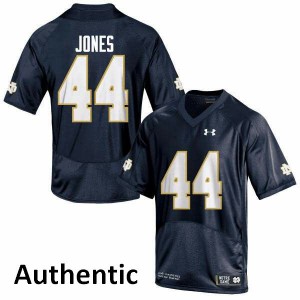 Mens Irish #44 Jamir Jones Navy Blue Authentic NCAA Jerseys 247898-180