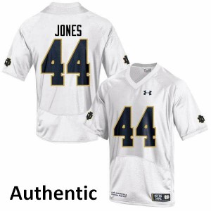 Mens Notre Dame #44 Jamir Jones White Authentic College Jersey 533906-879