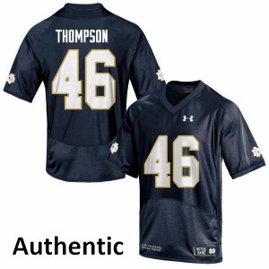 Mens Irish #46 Jimmy Thompson Navy Authentic Embroidery Jersey 789590-384