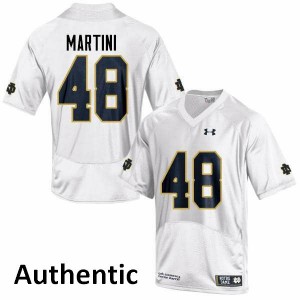 Mens UND #48 Greer Martini White Authentic Stitched Jerseys 378868-385