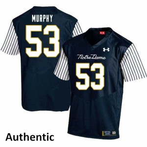 Men Irish #53 Quinn Murphy Navy Blue Alternate Authentic University Jersey 804086-558