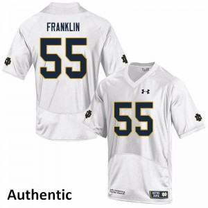 Men UND #55 Jamion Franklin White Authentic Embroidery Jerseys 801797-580