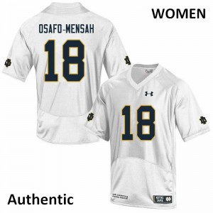 Women's Irish #18 Nana Osafo-Mensah White Authentic Alumni Jerseys 288346-503