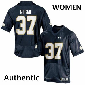 Women University of Notre Dame #37 Robert Regan Navy Blue Authentic NCAA Jersey 231746-972