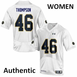 Women UND #46 Jimmy Thompson White Authentic Alumni Jersey 442774-857