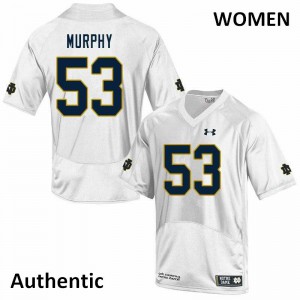 Womens UND #53 Quinn Murphy White Authentic Alumni Jersey 474097-496