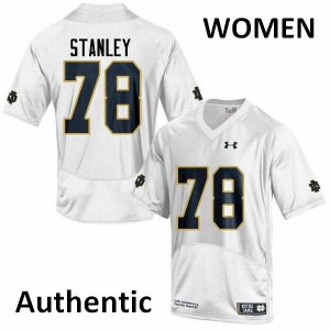 Womens Notre Dame #78 Ronnie Stanley White Authentic Official Jersey 637566-530