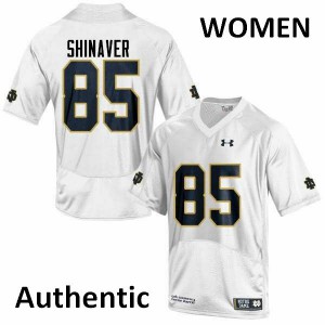 Women University of Notre Dame #85 Arion Shinaver White Authentic Embroidery Jersey 521120-465