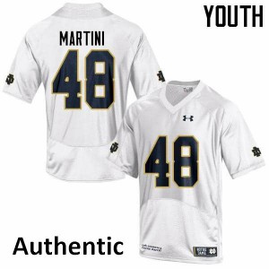 Youth UND #48 Greer Martini White Authentic Official Jersey 613484-342