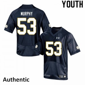 Youth Notre Dame #53 Quinn Murphy Navy Authentic University Jersey 879603-648