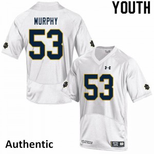 Youth Fighting Irish #53 Quinn Murphy White Authentic Alumni Jersey 131242-391