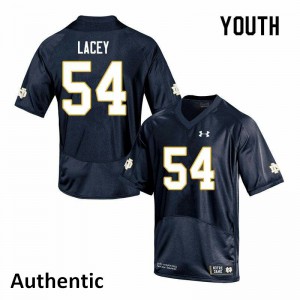 Youth Notre Dame Fighting Irish #54 Jacob Lacey Navy Authentic College Jersey 742265-922