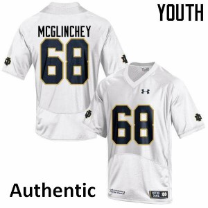 Youth Notre Dame #68 Mike McGlinchey White Authentic College Jerseys 462049-376