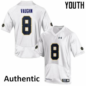 Youth Irish #8 Donte Vaughn White Authentic Alumni Jersey 537873-973
