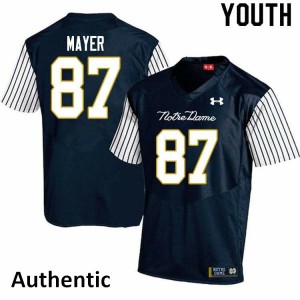 Youth UND #87 Michael Mayer Navy Blue Alternate Authentic Official Jerseys 475388-895