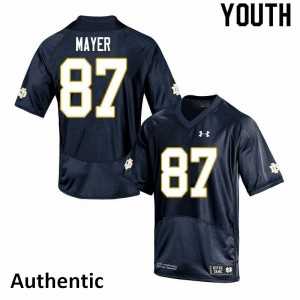 Youth UND #87 Michael Mayer Navy Authentic College Jersey 629838-325