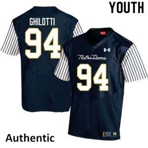Youth UND #94 Giovanni Ghilotti Navy Blue Alternate Authentic Alumni Jersey 404933-770