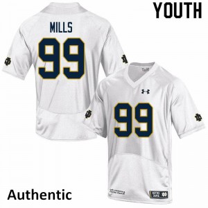 Youth UND #99 Rylie Mills White Authentic University Jersey 430681-775