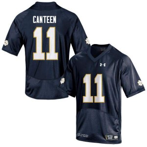 Mens University of Notre Dame #11 Freddy Canteen Navy Game Stitch Jersey 273245-104