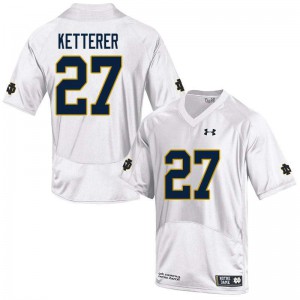 Men's UND #27 Chase Ketterer White Game Embroidery Jerseys 706424-181
