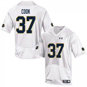 Mens University of Notre Dame #37 Henry Cook White Game Alumni Jersey 212858-394