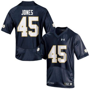 Men's Notre Dame #45 Jonathan Jones Navy Blue Game Player Jersey 610753-391