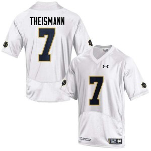 Men's University of Notre Dame #7 Joe Theismann White Game Alumni Jerseys 620626-507