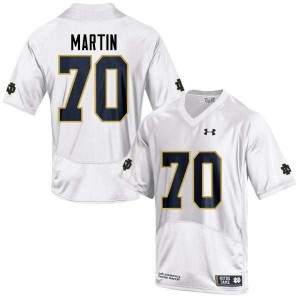 Men UND #70 Zack Martin White Game Official Jerseys 288032-682