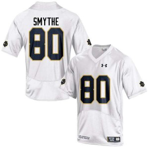Men University of Notre Dame #80 Durham Smythe White Game Stitched Jerseys 500143-292