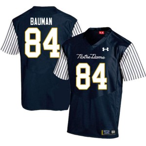 Mens UND #84 Kevin Bauman Navy Blue Alternate Game Stitched Jersey 757925-621
