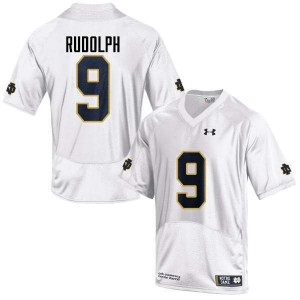 Men University of Notre Dame #9 Kyle Rudolph White Game Official Jersey 894376-414