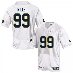 Men UND #99 Rylie Mills White Game Stitched Jersey 766753-369