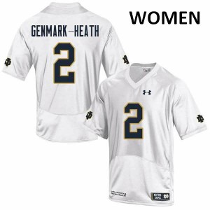 Women's UND #2 Jordan Genmark-Heath White Game Embroidery Jersey 746315-896