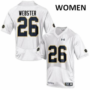 Women's Irish #26 Austin Webster White Game Player Jersey 464670-111
