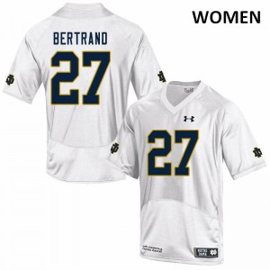 Women's Notre Dame #27 JD Bertrand White Game Alumni Jerseys 576580-764