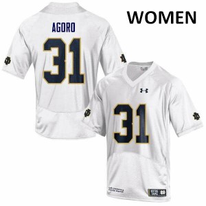 Women UND #31 Temitope Agoro White Game Stitched Jersey 873021-872