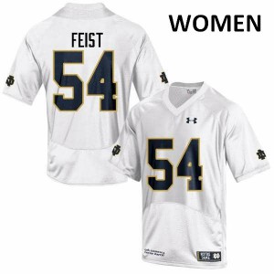 Women's UND #54 Lincoln Feist White Game NCAA Jersey 336097-208