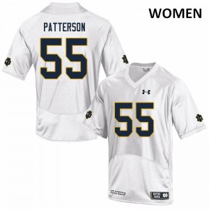 Women Notre Dame #55 Jarrett Patterson White Game High School Jersey 776562-991