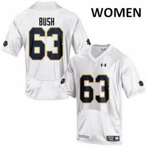 Women UND #63 Sam Bush White Game College Jerseys 264117-600