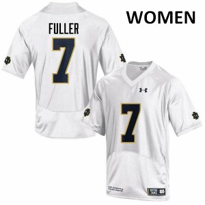 Women Notre Dame #7 Will Fuller White Game Football Jersey 923821-804
