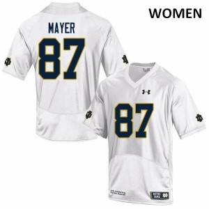 Women's Irish #87 Michael Mayer White Game Embroidery Jerseys 684755-159