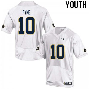 Youth Notre Dame #10 Drew Pyne White Game Alumni Jerseys 350766-498