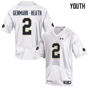 Youth Irish #2 Jordan Genmark-Heath White Game Stitched Jerseys 670792-378