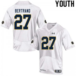 Youth Notre Dame #27 JD Bertrand White Game Stitched Jerseys 961651-242