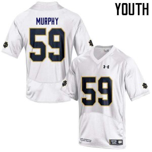 Youth Irish #40 Kier Murphy White Game Stitch Jerseys 458382-578
