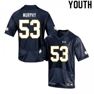 Youth University of Notre Dame #53 Quinn Murphy Navy Game University Jersey 526716-962