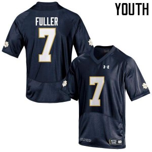 Youth UND #7 Will Fuller Navy Blue Game Stitched Jersey 331354-722