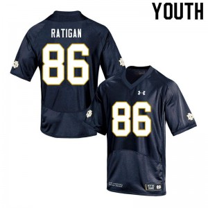 Youth Irish #86 Conor Ratigan Navy Game Embroidery Jerseys 445179-325